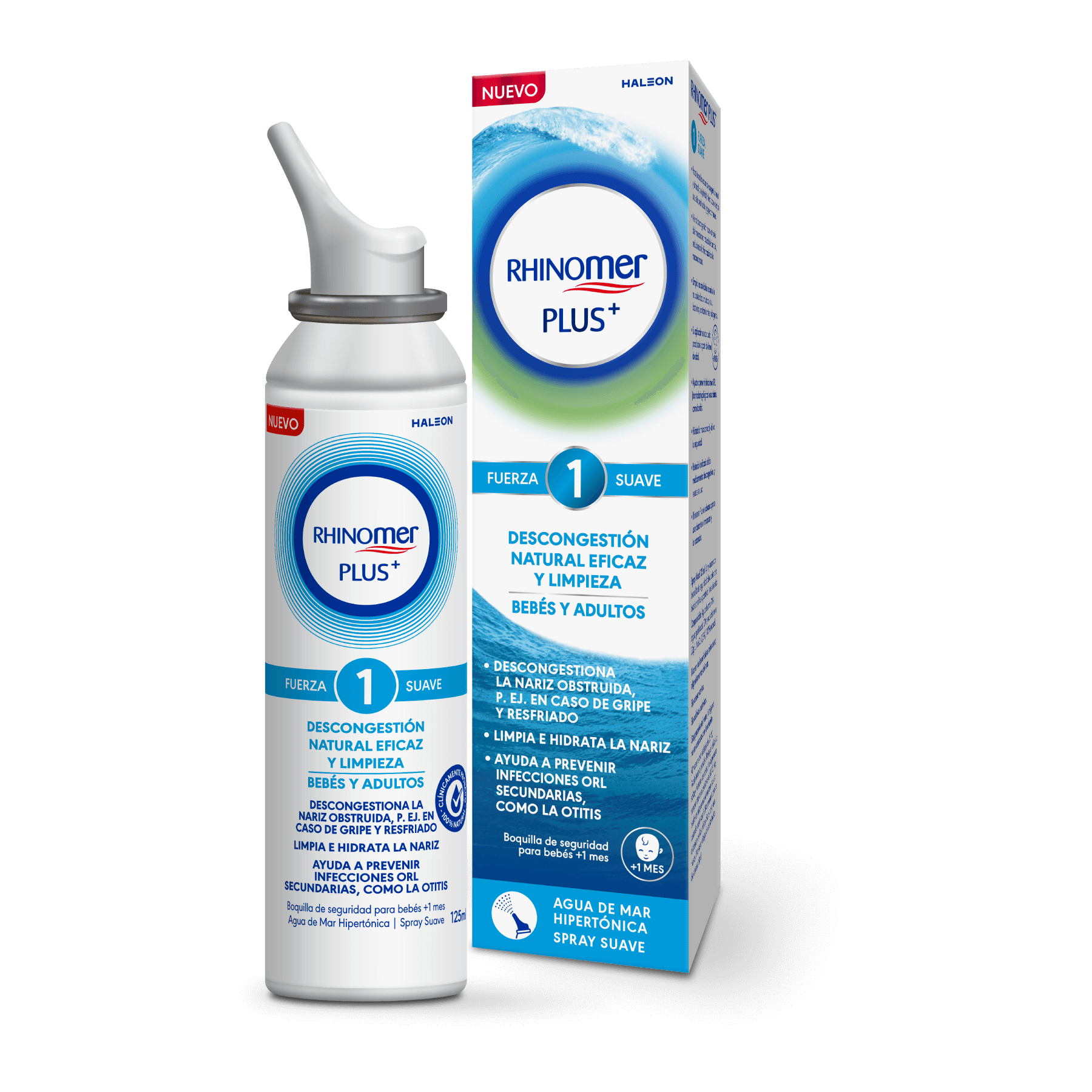 Spray Nasal Rhinomer Natural Plus con Eucalipto 