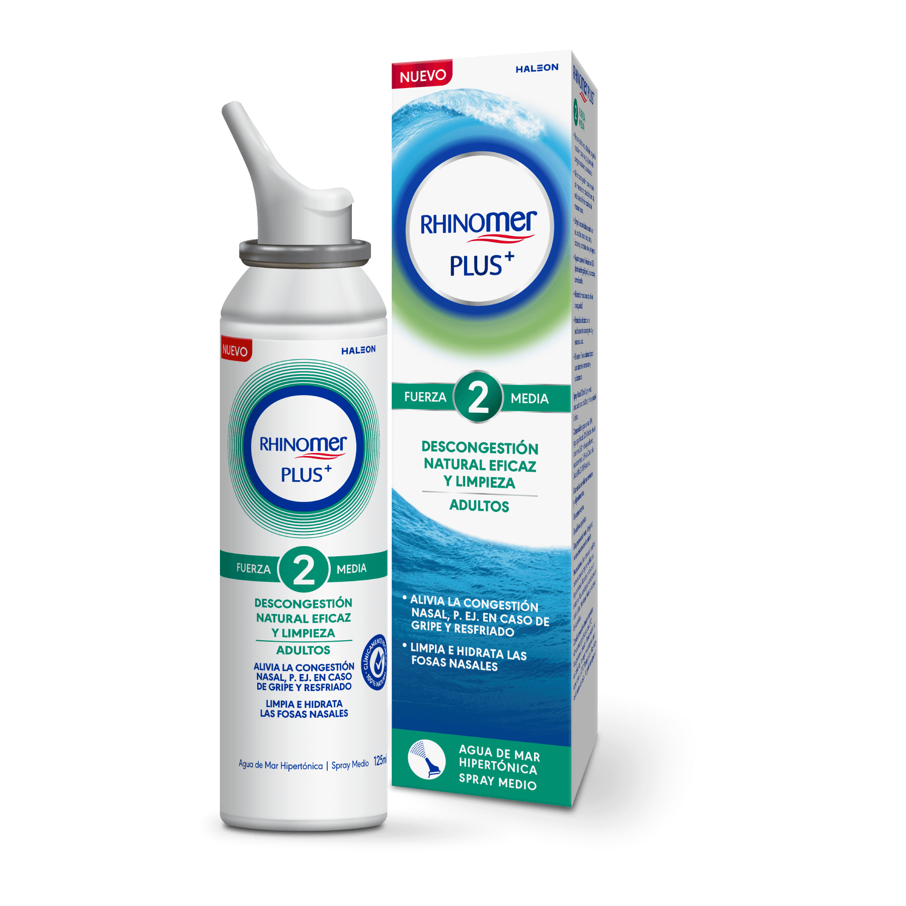 Spray Nasal Rhinomer Natural Plus con Eucalipto