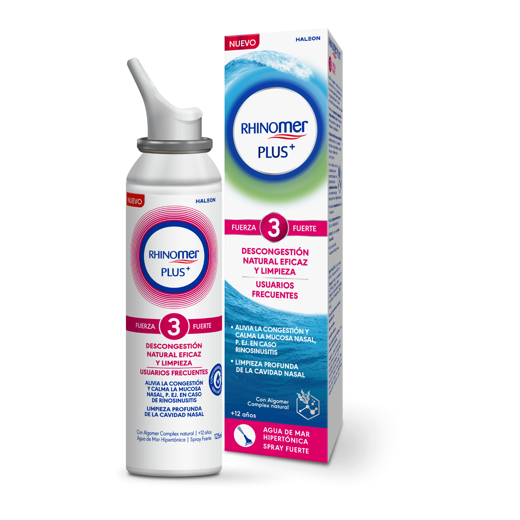 Spray Nasal Rhinomer Natural Plus con Eucalipto 