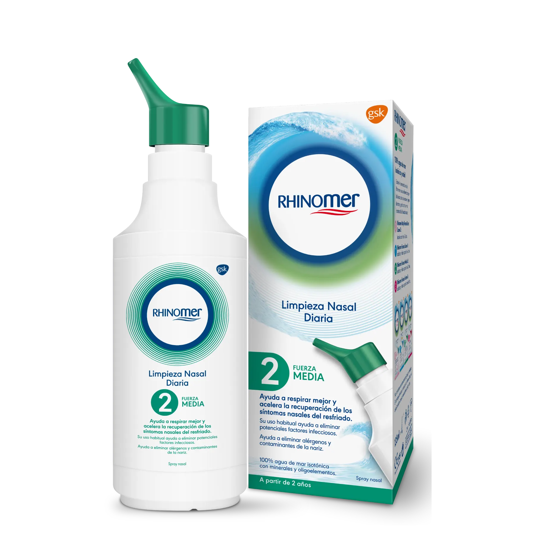 Spray Nasal Rhinomer Natural Plus con Eucalipto